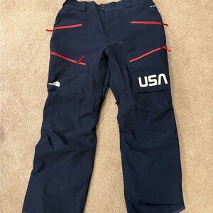 The North Face Team USA Olympic ski team Dark Blue Pants with Red Details